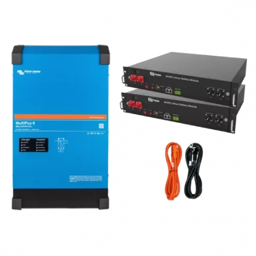 Система бесперебойного питания 2.4кВт (4,8 кВт*ч) VictronEnergy MultiPlus-II + Dyness B4850 (1 фаза) - фото 1