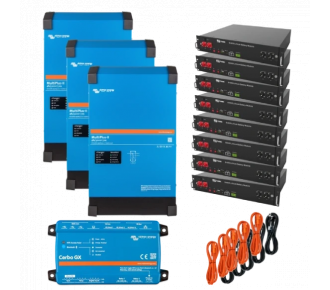 Система бесперебойного питания 12кВт (24кВт·ч) VictronEnergy MultiPlus-II + Dyness B4850 (3 фазы)