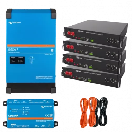 Система бесперебойного питания 4 кВт (9,6кВт&middot;ч) VictronEnergy MultiPlus-II GX + Dyness B4850 (1 фаза) - фото 1