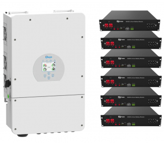 Система бесперебойного питания 12 кВт (14,4 кВт*ч) Deye SUN-12K-SG04LP3-EU + Dyness B4850