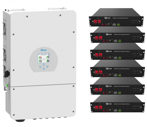 Система безперебійного живлення 12 кВт (14,4 кВт * г) Deye SUN-12K-SG04LP3-EU + Dyness B4850 - фото 1