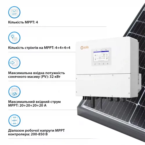 Инвертор гибридный Solis S6-EH3P20K-H HV-battery - фото 3