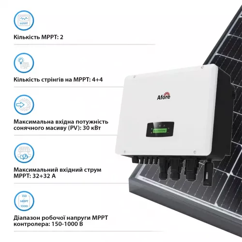 Інвертор гібридний Afore AF20K-TH HV-battery - фото 3