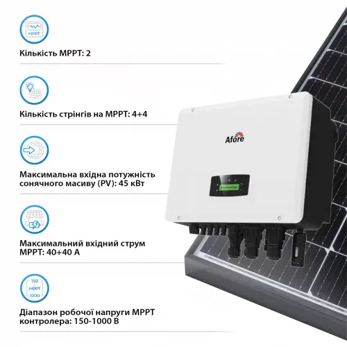 Инвертор гибридный Afore AF30K-TH HV-battery - фото 4