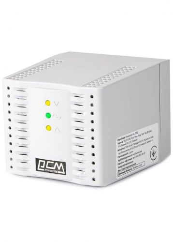 Стабилизатор напряжения Powercom TCA-1200 White 4xEURO - фото 2