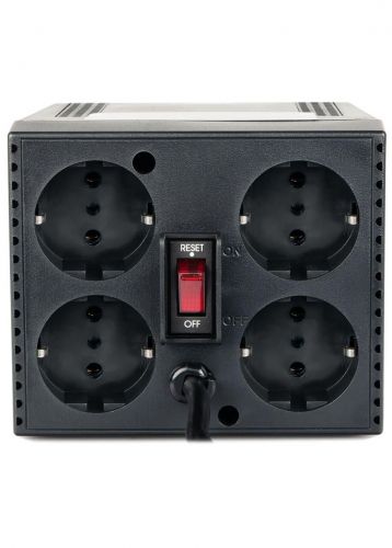 Стабилизатор напряжения Powercom TCA-3000 Black 4*Schuko - фото 2