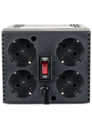 Стабилизатор напряжения Powercom TCA-600 Black 4*Schuko - фото 2