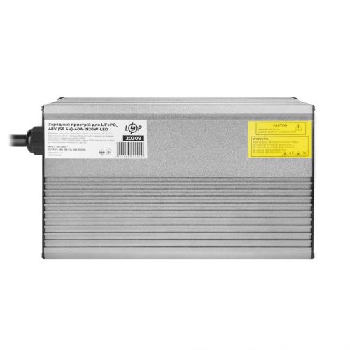 Зарядное устройство для аккумуляторов LogicPower LiFePO4 48V (58.4V)-40A-1920W-LED - фото 1