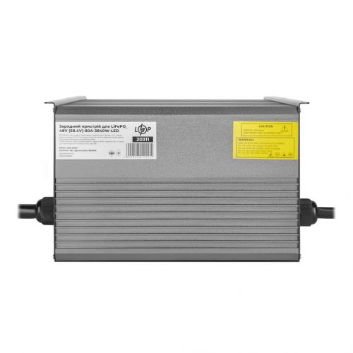 Зарядное устройство для аккумуляторов LogicPower LiFePO4 48V (58.4V)-80A-3840W-LED - фото 1