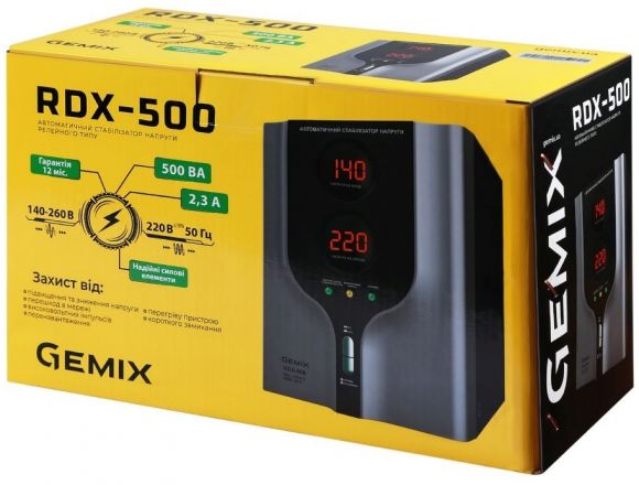Стабилизатор напряжения Gemix RDX-500 - фото 4