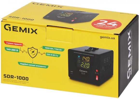 Стабілізатор напруги Gemix SDR1000.700W - фото 3
