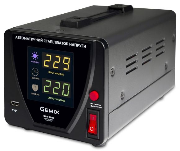 Стабилизатор напряжения Gemix SDR-1000 - фото 1