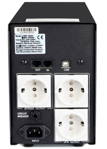 ДБЖ Powercom IMP-1500AP Schuko - фото 4