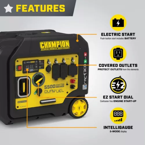 Гибридный инверторный генератор CHAMPION C5500iES DF - фото 7
