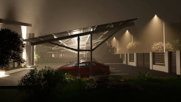 Навес для авто (Карпорт) Pillar Model Taurus "T-type" - фото 2