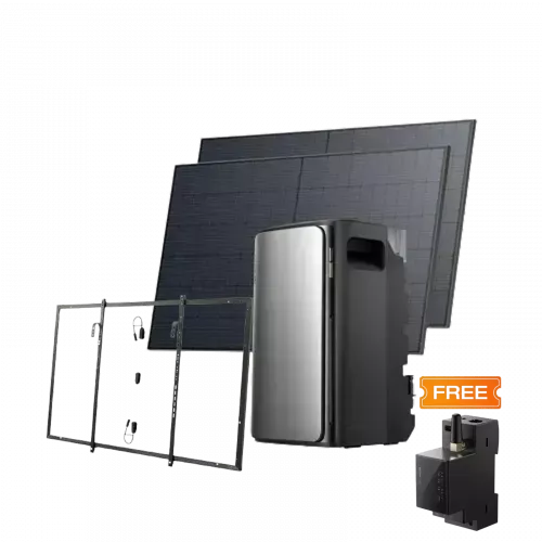 Комплект EcoFlow STREAM ULTRA/Solar Panel 2*400 с креплениями Balcony Hook Kit/Умный счетчик Smart Meter - фото 1
