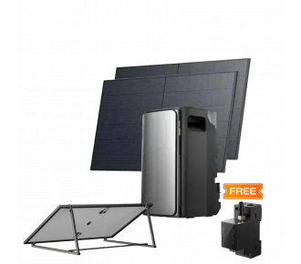 Комплект EcoFlow STREAM ULTRA/Solar Panel 2*400/Регульований кронштейн для сонячних панелей/Розумний лічильник Smart Meter