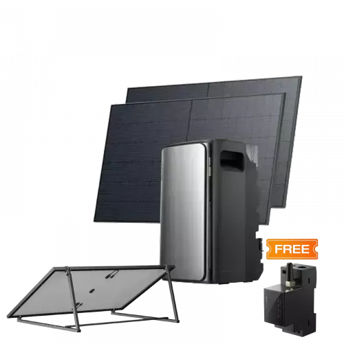 Комплект EcoFlow STREAM ULTRA/Solar Panel 2*400/Регульований кронштейн для сонячних панелей/Розумний лічильник Smart Meter - фото 1