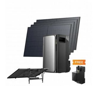 Комплект EcoFlow STREAM ULTRA/Solar Panel 4*400/Сонячний трекер EcoFlow Single Axis Solar Tracker/Розумний лічильник Smart Meter