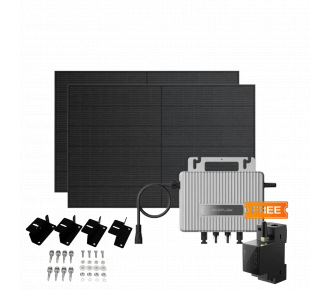 Комплект EcoFlow STREAM Microinverter/2*400W Rigid Solar Panel Combo/Розумний лічильник Smart Meter/Cистема кріплень EcoFlow Rigid Solar Panel Mounting Feet