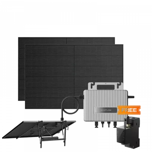 Комплект EcoFlow STREAM Microinverter/2*400W Rigid Solar Panel Combo/Розумний лічильник Smart Meter/Автоматичний сонячний трекер EcoFlow Single Axis Solar Tracker - фото 1