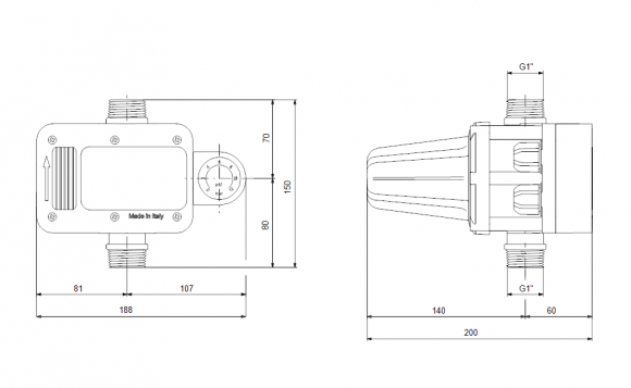 Реле давления Grundfos PM Plus 93264956 - фото 2