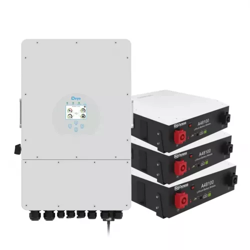 Система безперебійного живлення DEYE SUN-12K-SG04LP3-EU-3DY14.4K-LFP-W 12kW 14.4kWh 3BAT LiFePO4 - фото 1