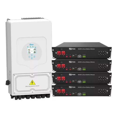 Система бесперебойного питания Deye SUN-5K-SG03LP1-EU-4DY9.6K-LFP 5kW 9.6kWh 4BAT LiFePO4 - фото 1