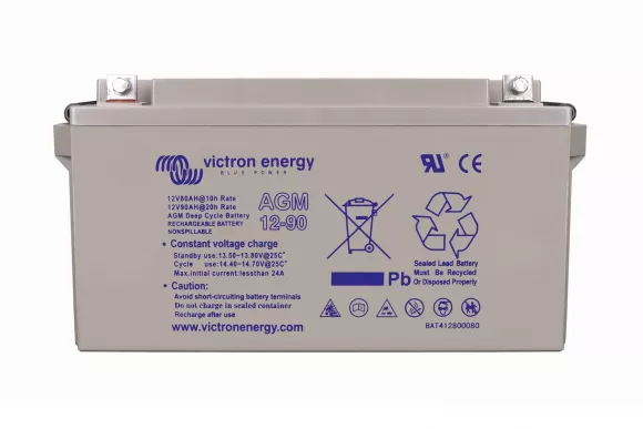 Аккумуляторная батарея Victron Energy 12V/90Ah AGM Deep Cycle (BAT412800084) - фото 1