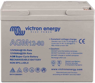 Аккумуляторная батарея Victron Energy 12V/60Ah AGM Deep Cycle (BAT412550084) Аккумуляторная батарея Victron Energy 12V/60Ah AGM Deep Cycle (BAT412550084)