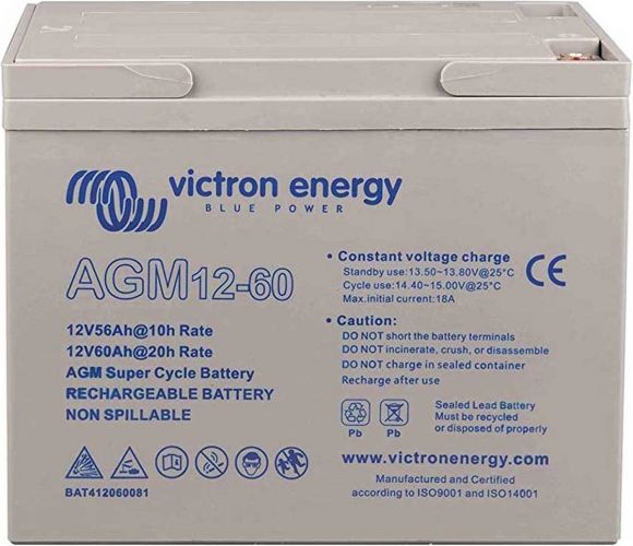 Аккумуляторная батарея Victron Energy 12V/60Ah AGM Deep Cycle (BAT412550084) - фото 1