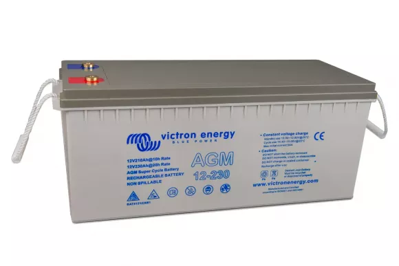 Аккумуляторная батарея Victron Energy 12V/230Ah AGM Super Cycle (M8) (BAT412123081) - фото 2