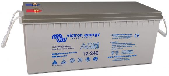 Аккумуляторная батарея Victron Energy 12V/240Ah AGM Deep Cycle (M8) (BAT412124081) - фото 1