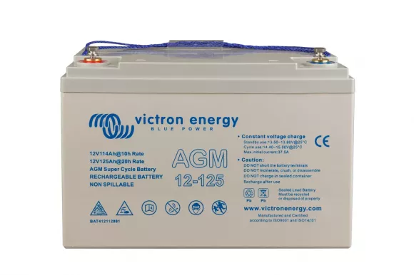 Аккумуляторная батарея Victron Energy 12V/125Ah AGM Super Cycle (M8) (BAT412112081) - фото 1