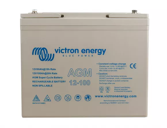 Аккумуляторная батарея Victron Energy 12V/100Ah AGM Super Cycle (M6) (BAT412110081) - фото 1