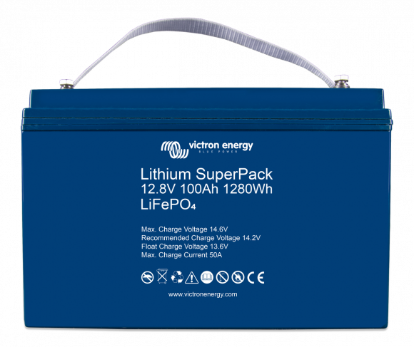Аккумуляторная батарея Victron Energy LiFePO4 Lithium SuperPack 12,8V/100Ah (M8) (BAT512110710) - фото 1