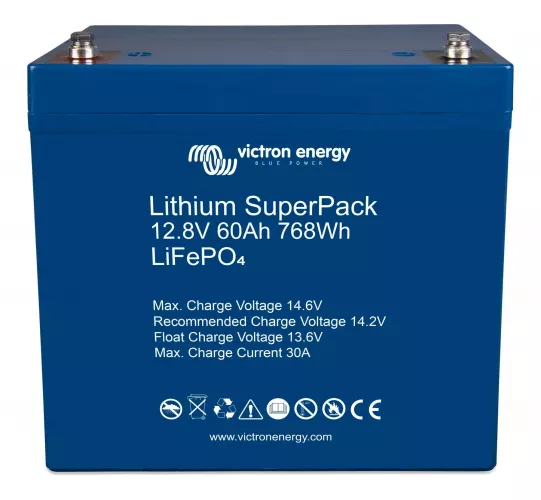 Акумуляторна батарея Victron Energy SuperPack 12,8V/60Ah (M6) (BAT512060705) - фото 2