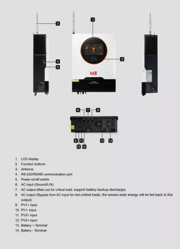 Инвертор гибридный SKE PH21-6.2K - фото 2