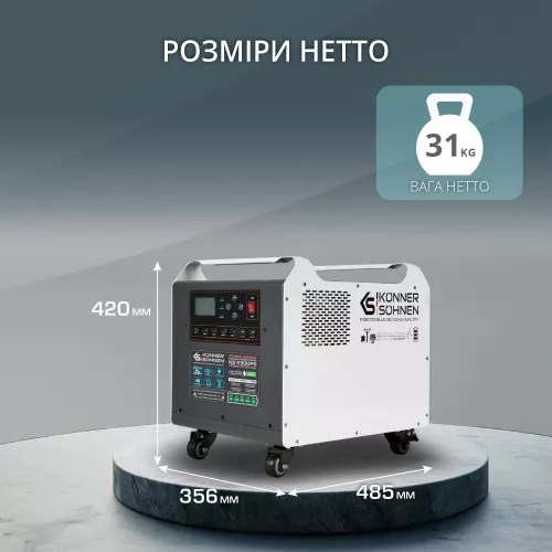 Портативна електростанція Konner&amp;Sohnen KS 2500PS - фото 9
