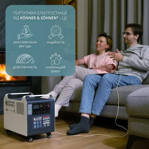 Портативна електростанція Konner&amp;Sohnen KS 2500PS - фото 12