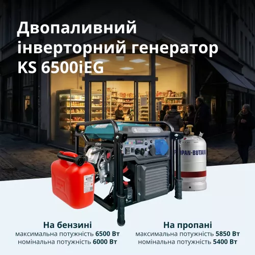 Генератор бензиновий Konner&amp;Sohnen KS 6500iEG - фото 18