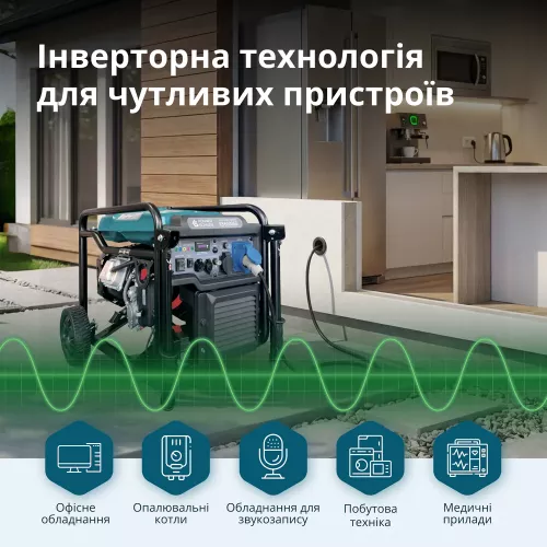 Генератор бензиновий Konner&amp;Sohnen KS 6500iEG - фото 6