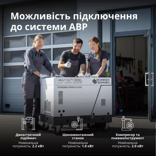 Генератор дизельный K&ouml;nner &amp; S&ouml;hnen KS 6500iDE S ATSR - фото 17