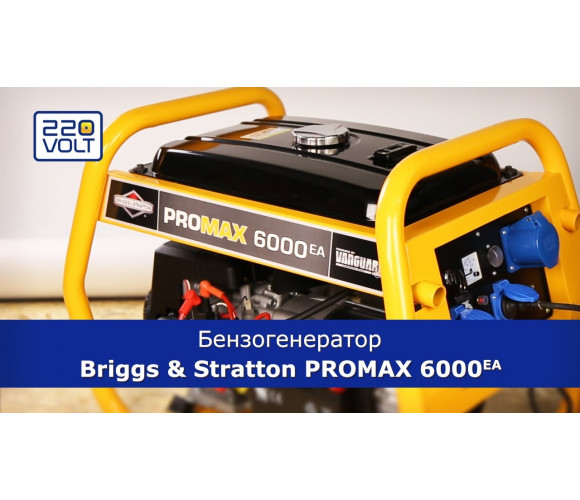 Генератор бензиновый Briggs &amp; Stratton Pro Max 6000EA - фото 2